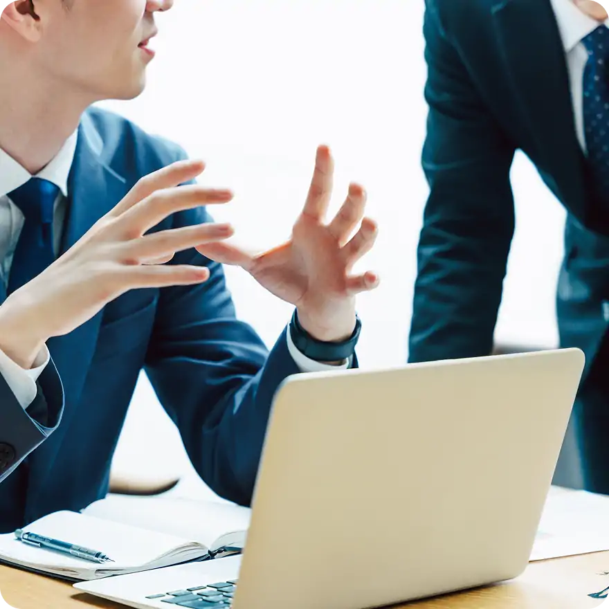 打ち合わせの写真